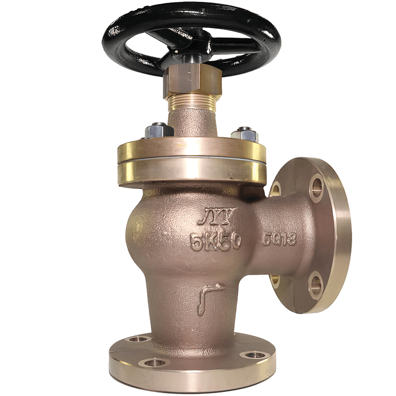 MARINE BRONZE SCREW DOWN CHECK ANGLE VALVE 5K JIS F7352 O S K Vana