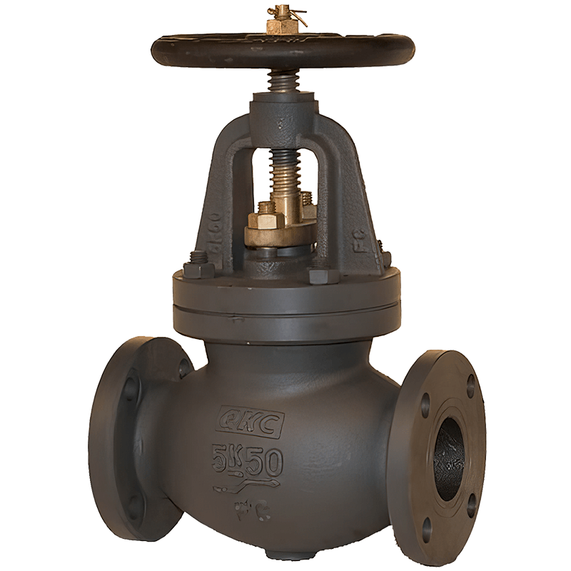 MARINE CAST IRON SCREW DOWN CHECK ANGLE VALVE 5K JIS F7354 O S K Vana